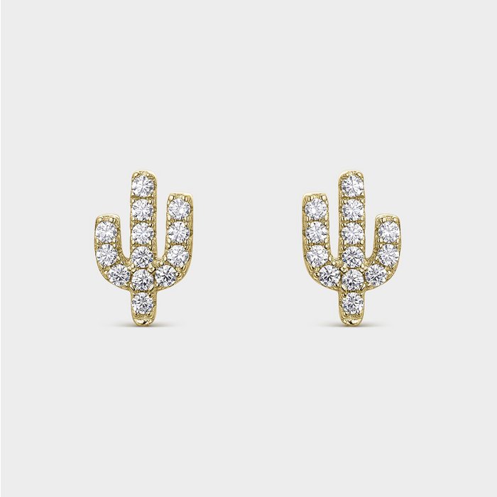 Oorbellen Cactus gold