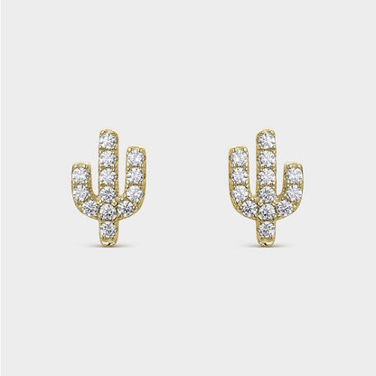 Oorbellen Cactus gold