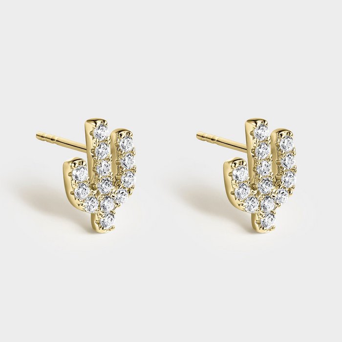 Oorbellen Cactus gold