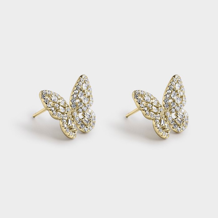 Oorbellen Sparkling vlinder