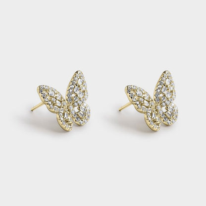 Oorbellen Sparkling vlinder