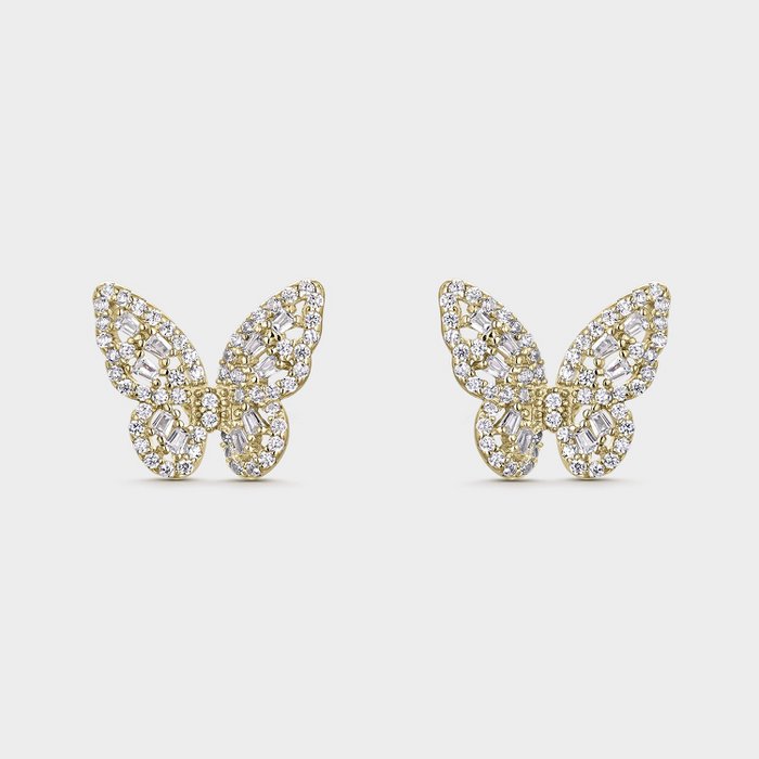 Oorbellen Sparkling vlinder