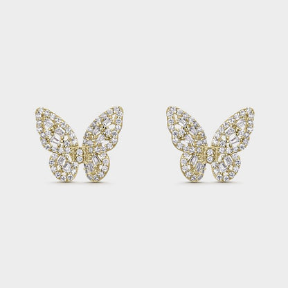 Oorbellen Sparkling vlinder